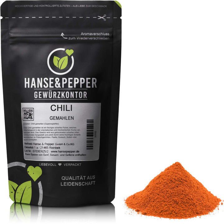 Chili gemahlen - (Cayennepfeffer)