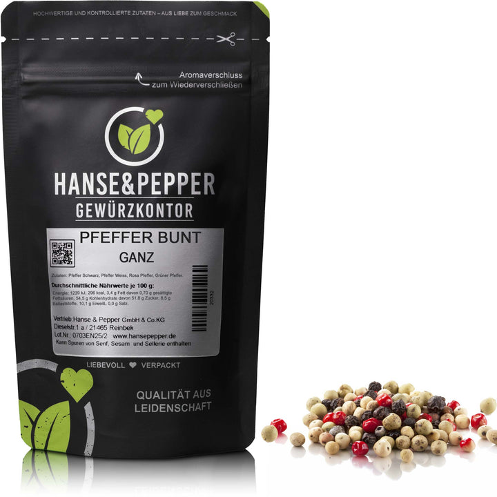 Produkttüte mit Pfeffer Bunt ganz