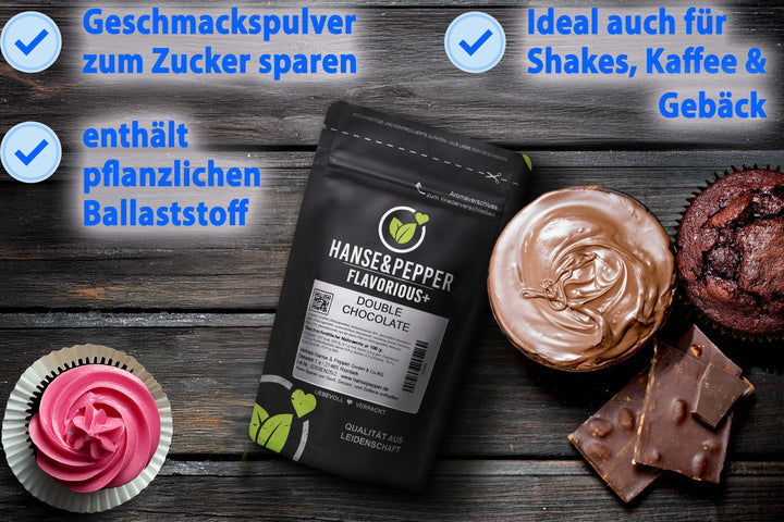 Flavorious+ Geschmackspulver - natürlich gesüßt mit Erythrit & Stevia