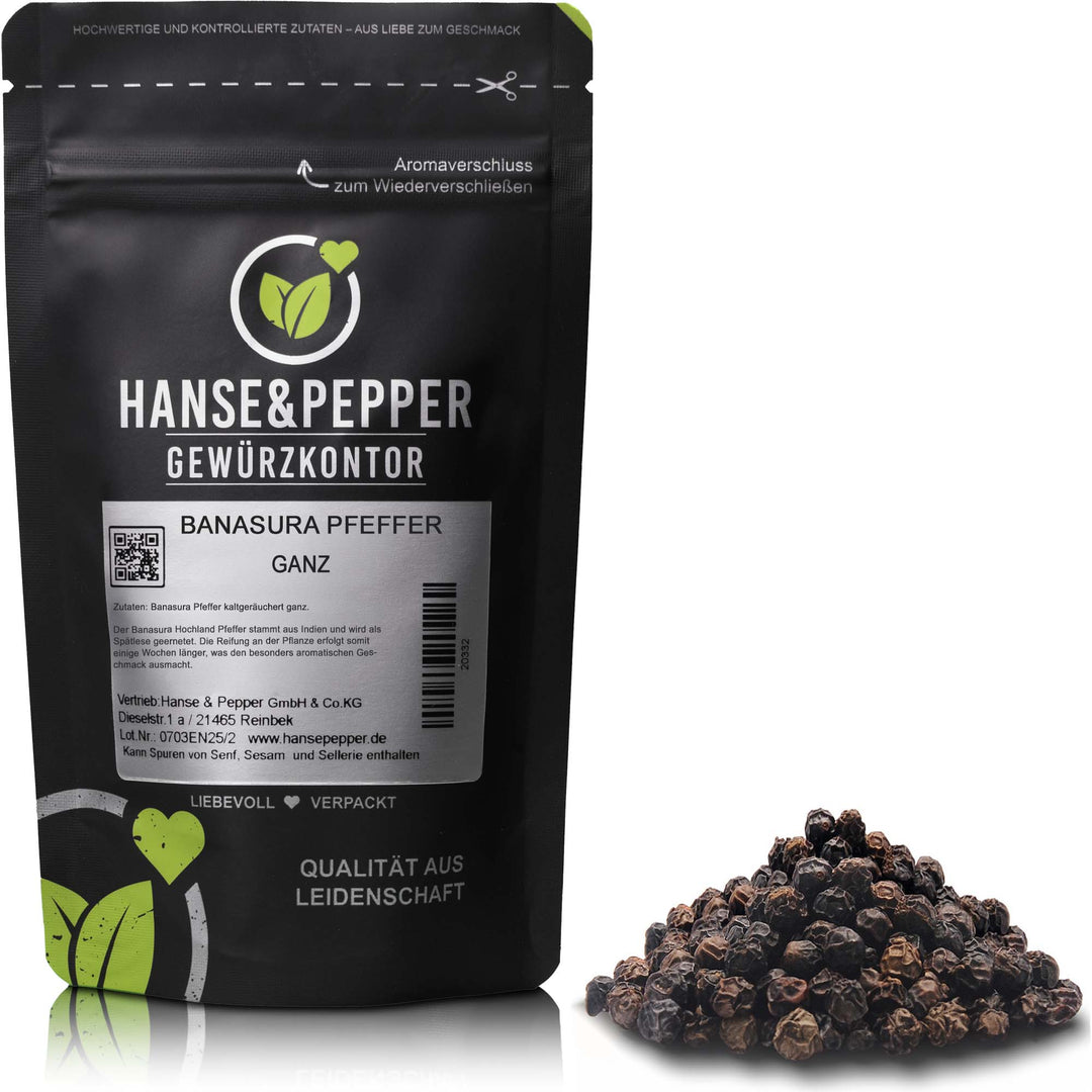 Produkttüte mit Banasura Pfeffer ganz