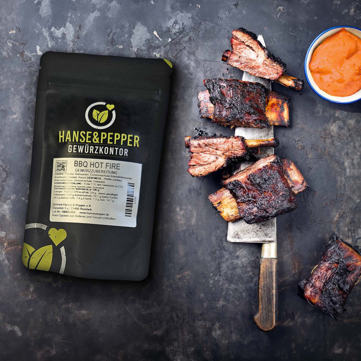 BBQ Hot Fire Dip Gewürz