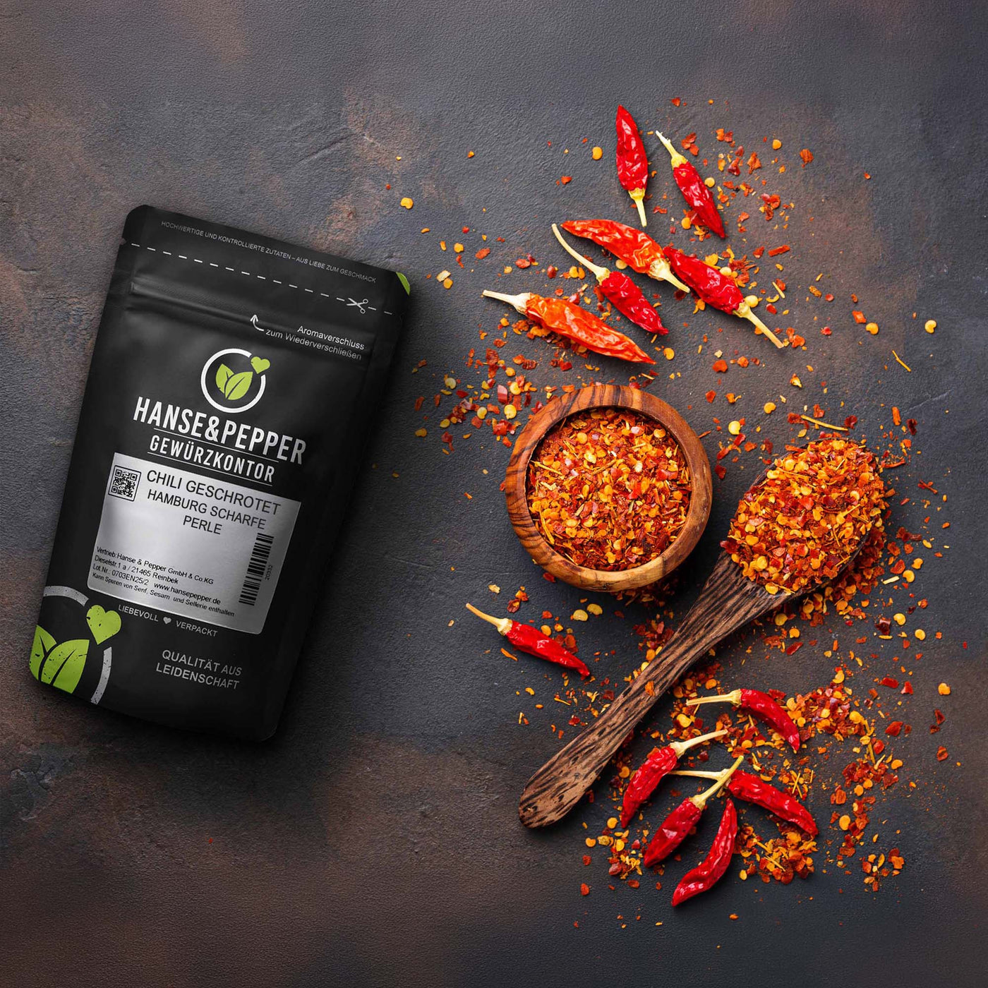 Chili geschrotet - extrem scharf