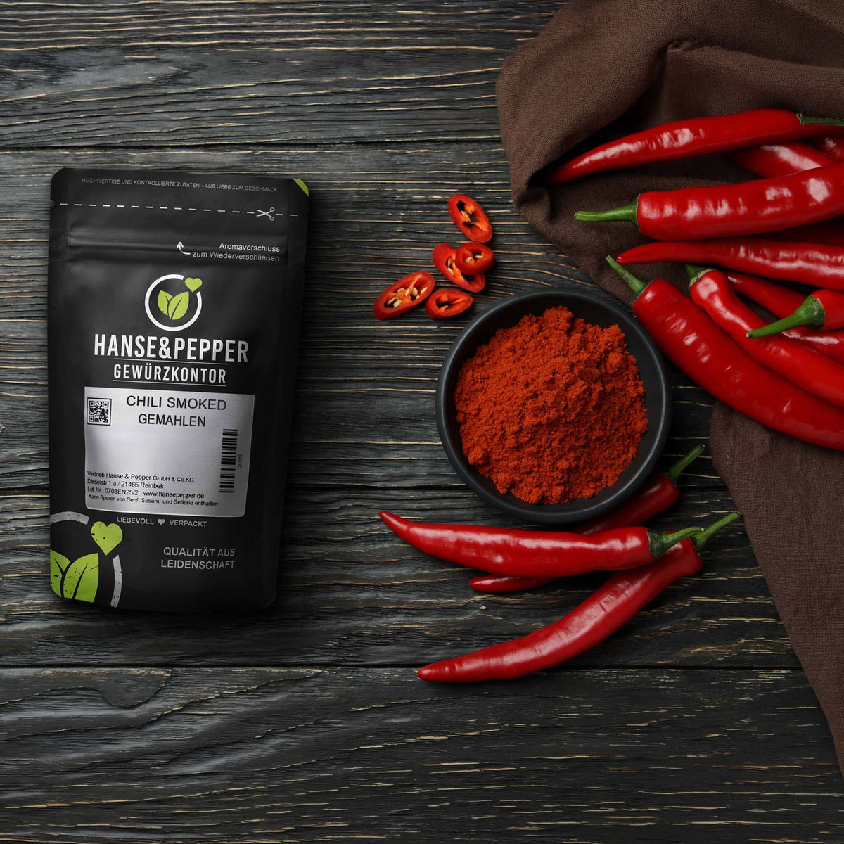 Chili gemahlen - Smoked - rauchig