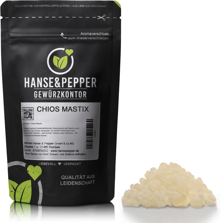 Produkttüte mit Chios Mastix