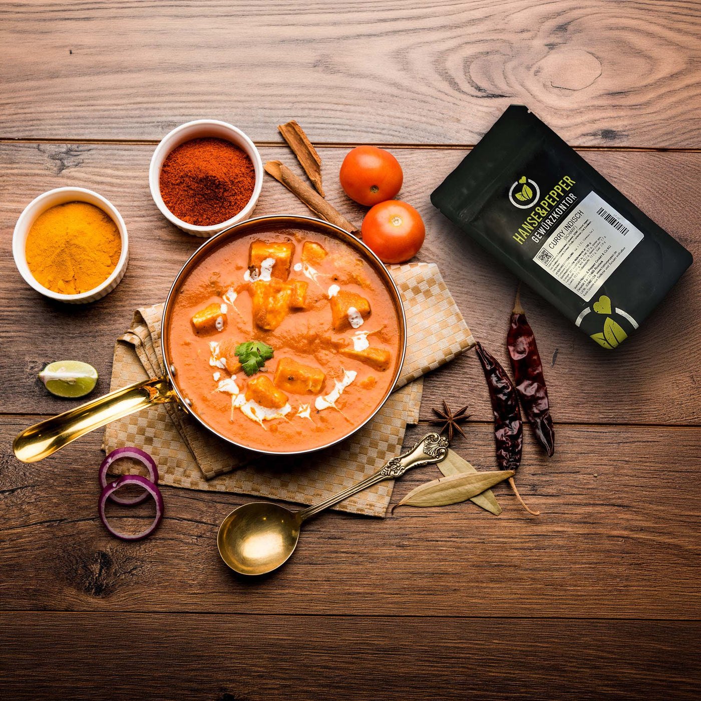 Curry Indisch Madras - Scharf