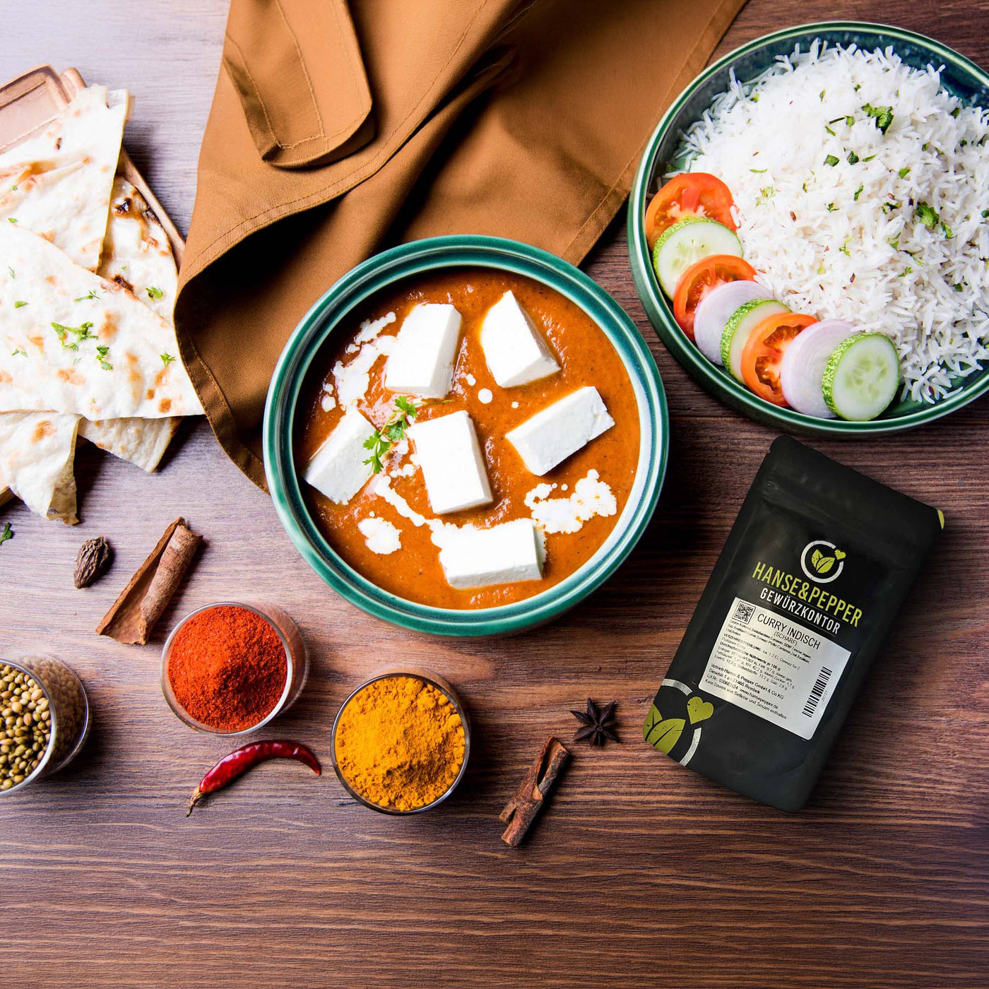 Curry Indisch Madras - Scharf
