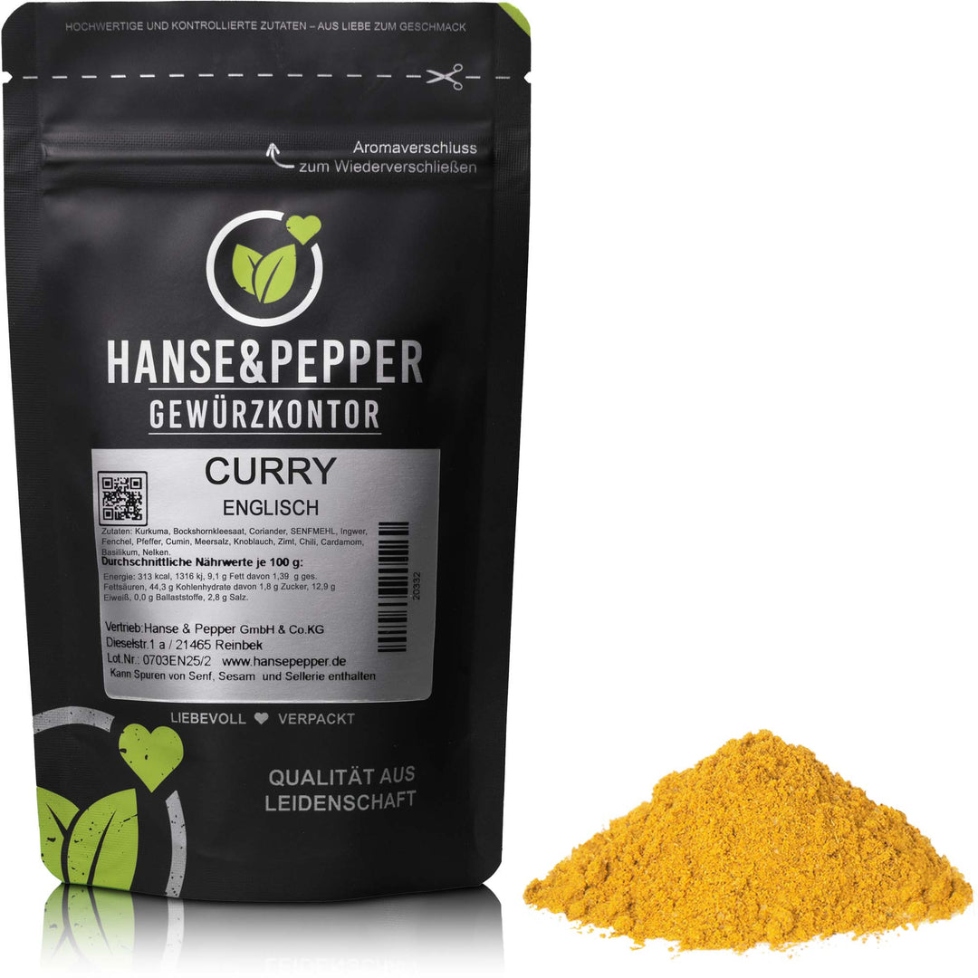 Produkttüte mit Curry Englisch Gewürz