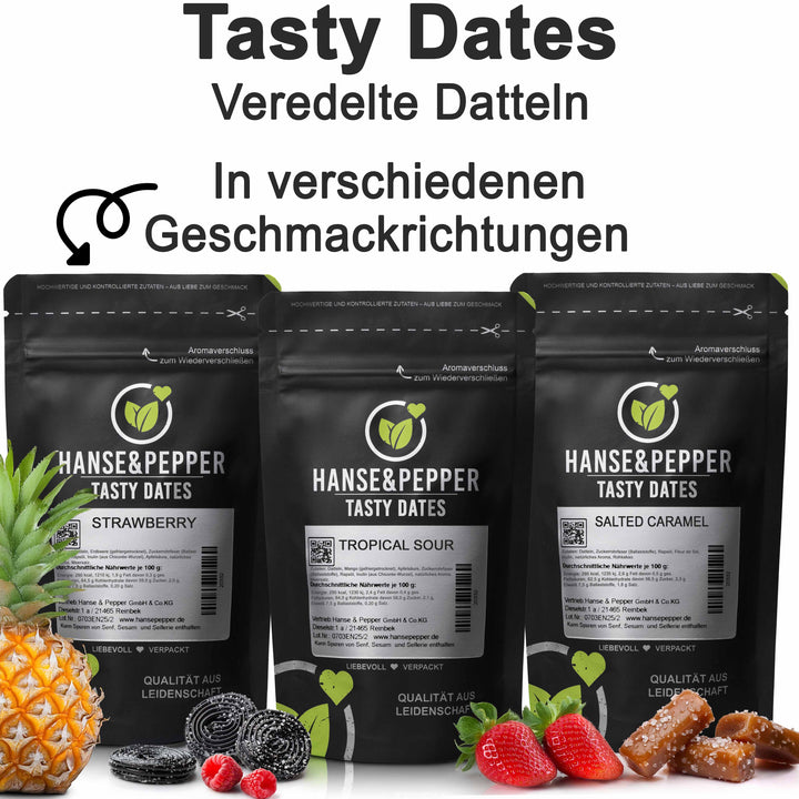 Tasty Dates – veredelte Datteln in besonderen Geschmacksrichtungen