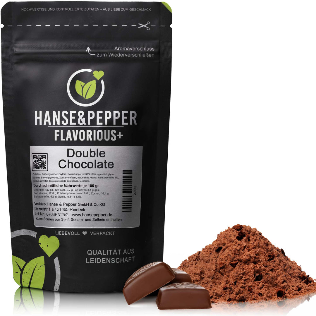 Flavorious+ Geschmackspulver - natürlich gesüßt mit Erythrit & Stevia