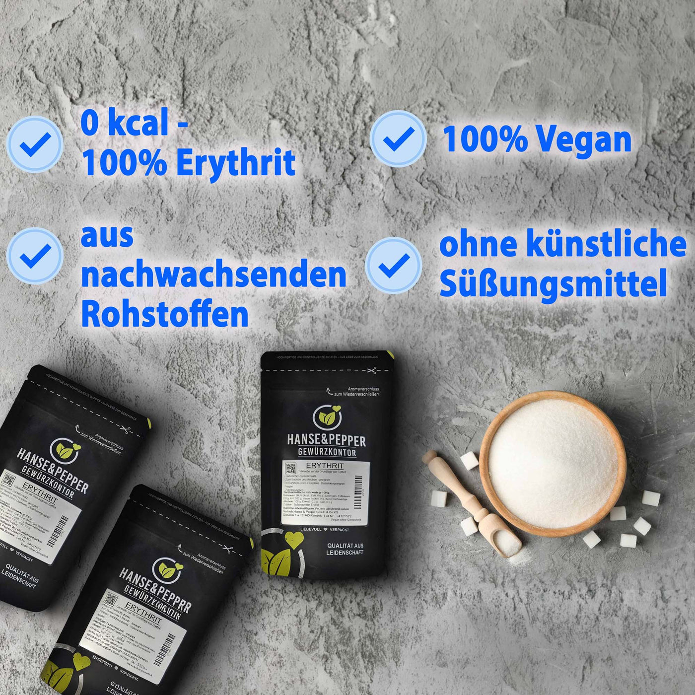 Erythrit - Tafelsüße auf der Grundlage von Erythrit
