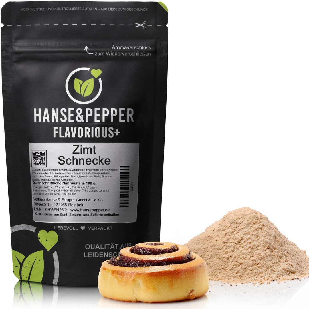 Flavorious+ Geschmackspulver - natürlich gesüßt mit Erythrit & Stevia