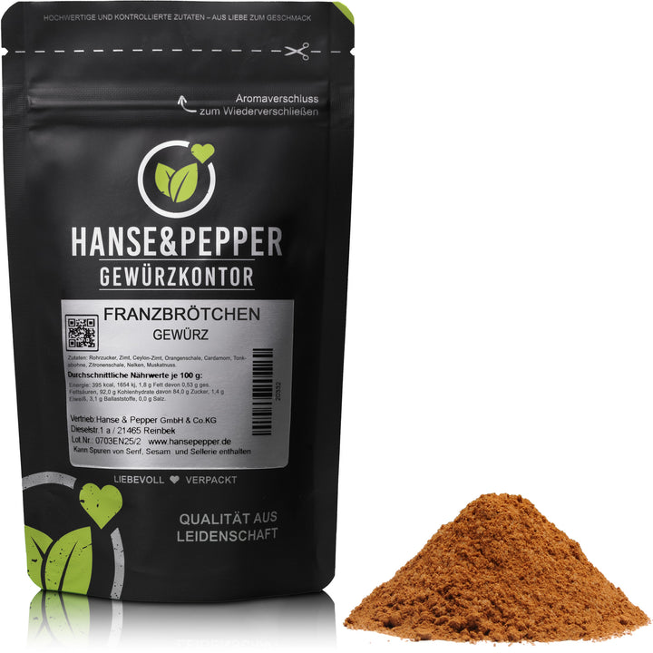 Produkttüte mit Franzbrötchen Gewürz
