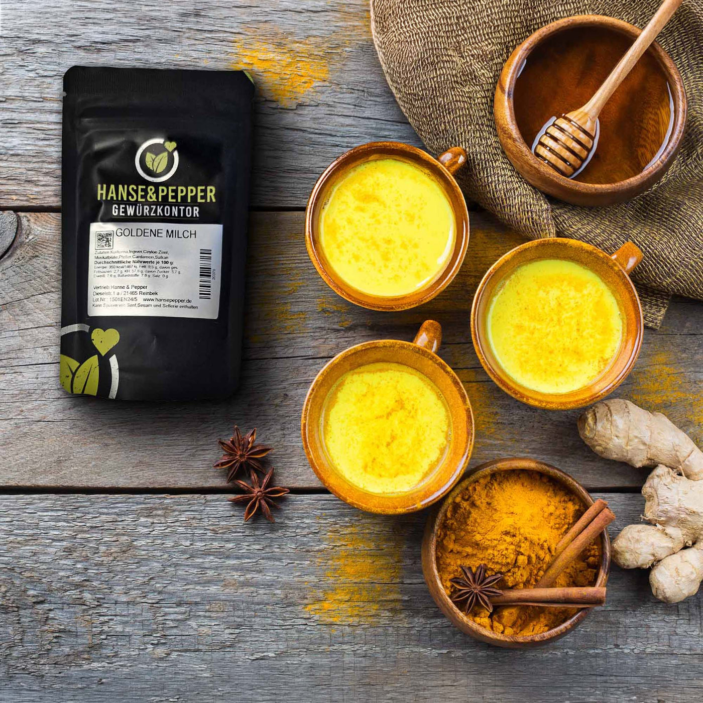 Goldene Milch - Mischung
