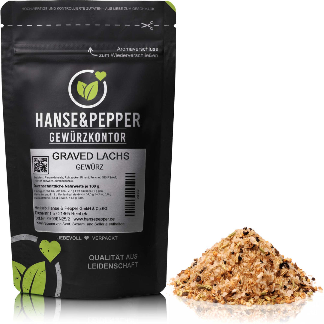 Produkttüte mit Graved Lachs Gewürz