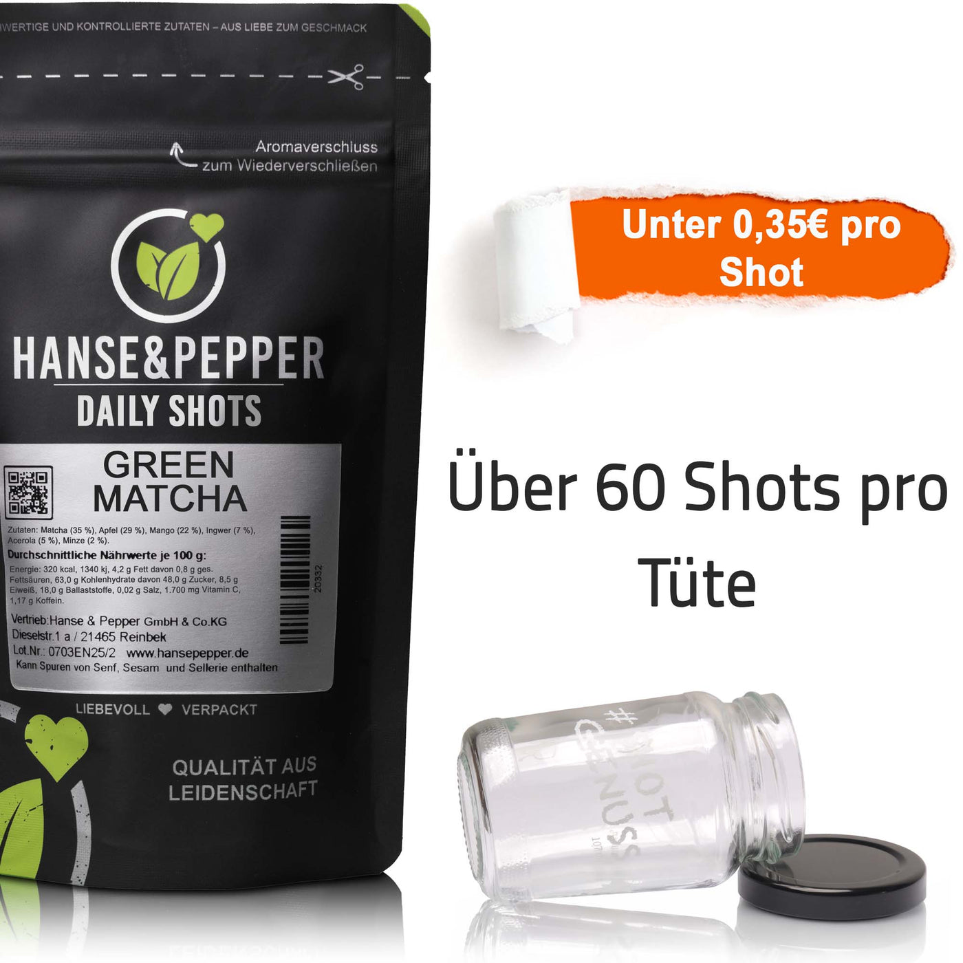 Green Matcha Shot Pulver