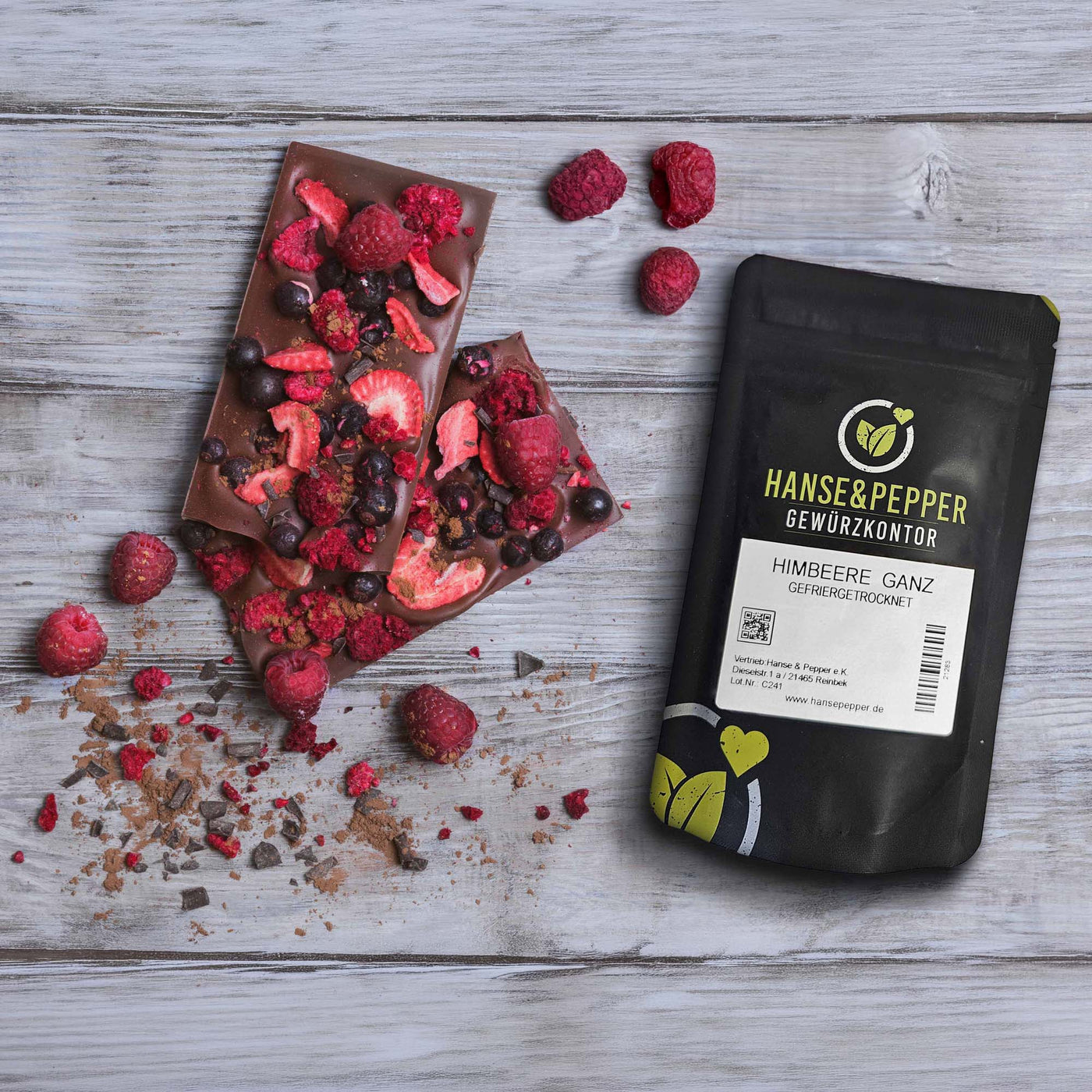 Himbeeren ganz - gefriergetrocknet