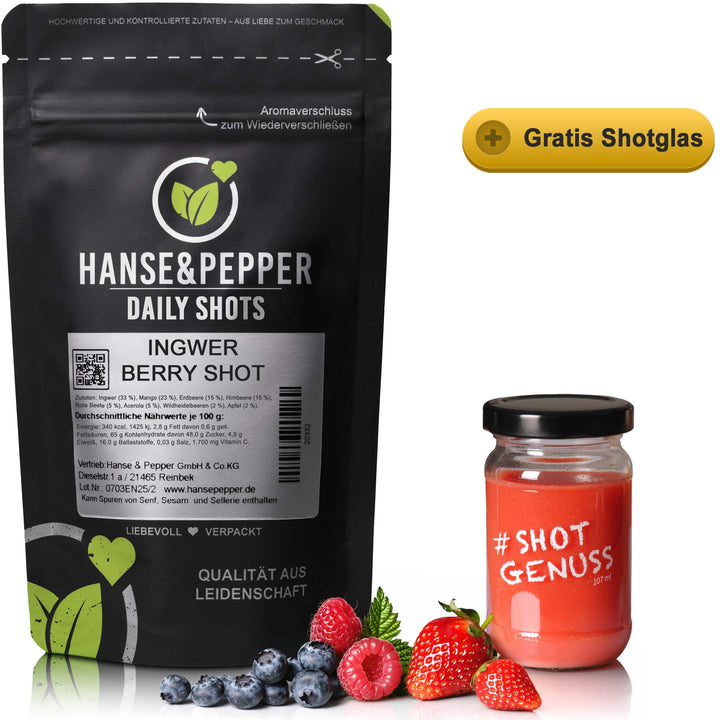 Ingwer Berry Shot Pulver