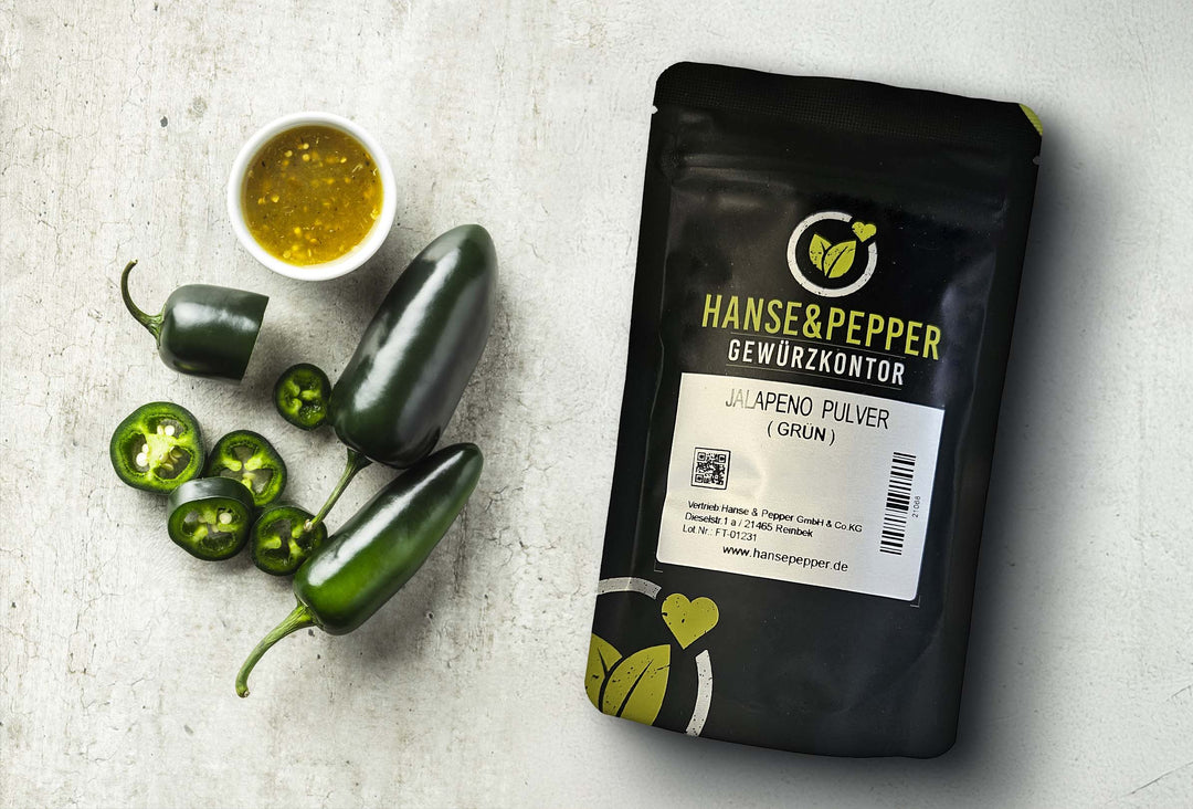 Jalapeno grün gemahlen