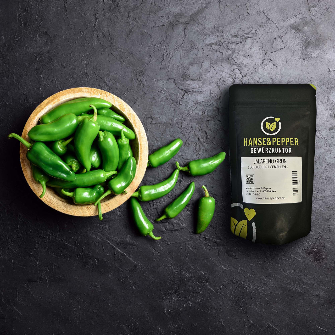 Jalapeno grün smoked gemahlen