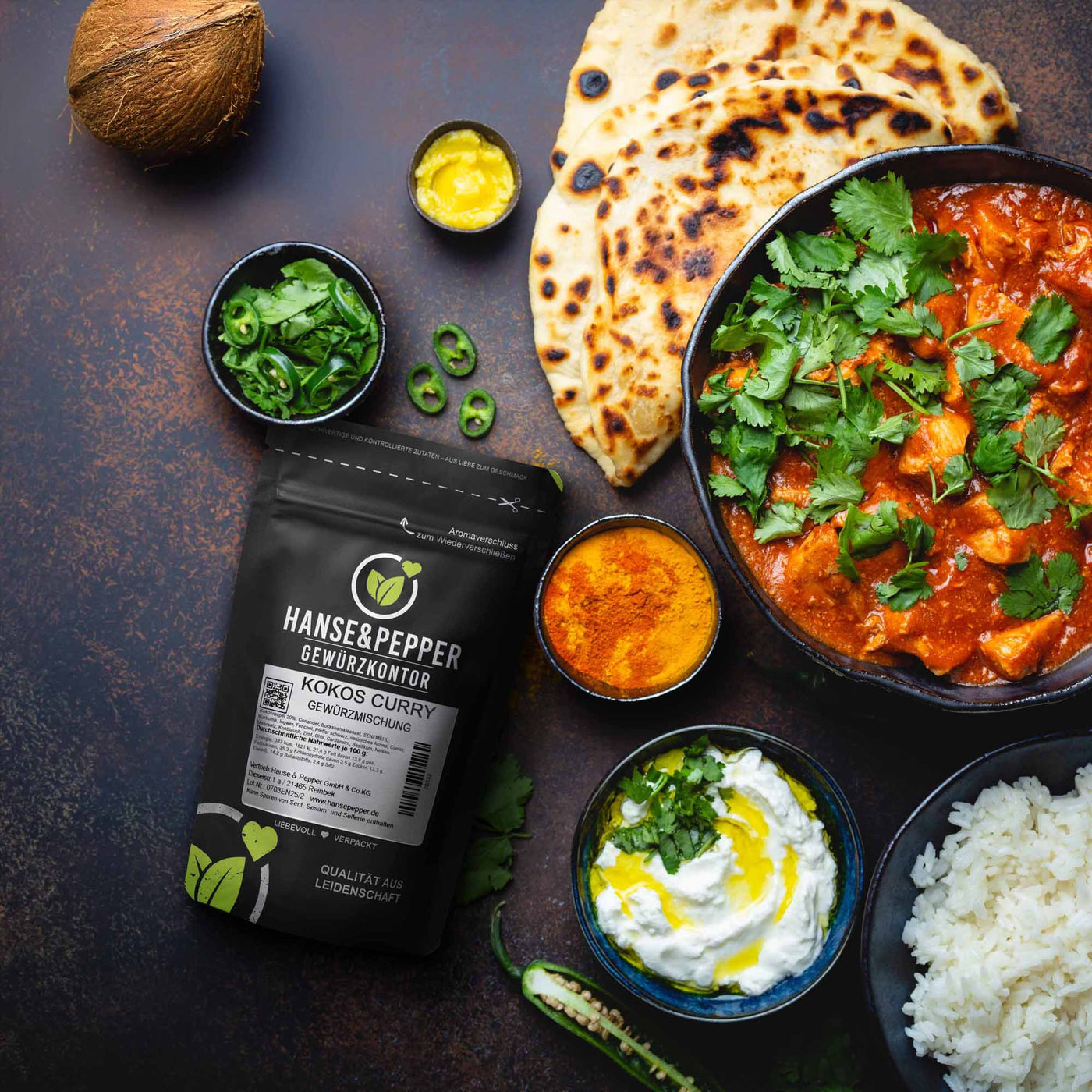 Kokos Curry Gewürzmischung