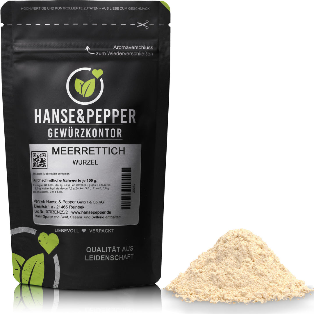 Produkttüte mit Meerrettich gemahlen