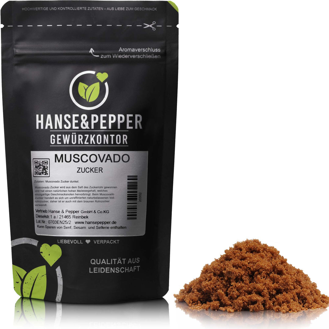 Produkttüte mit Muscovado Zucker