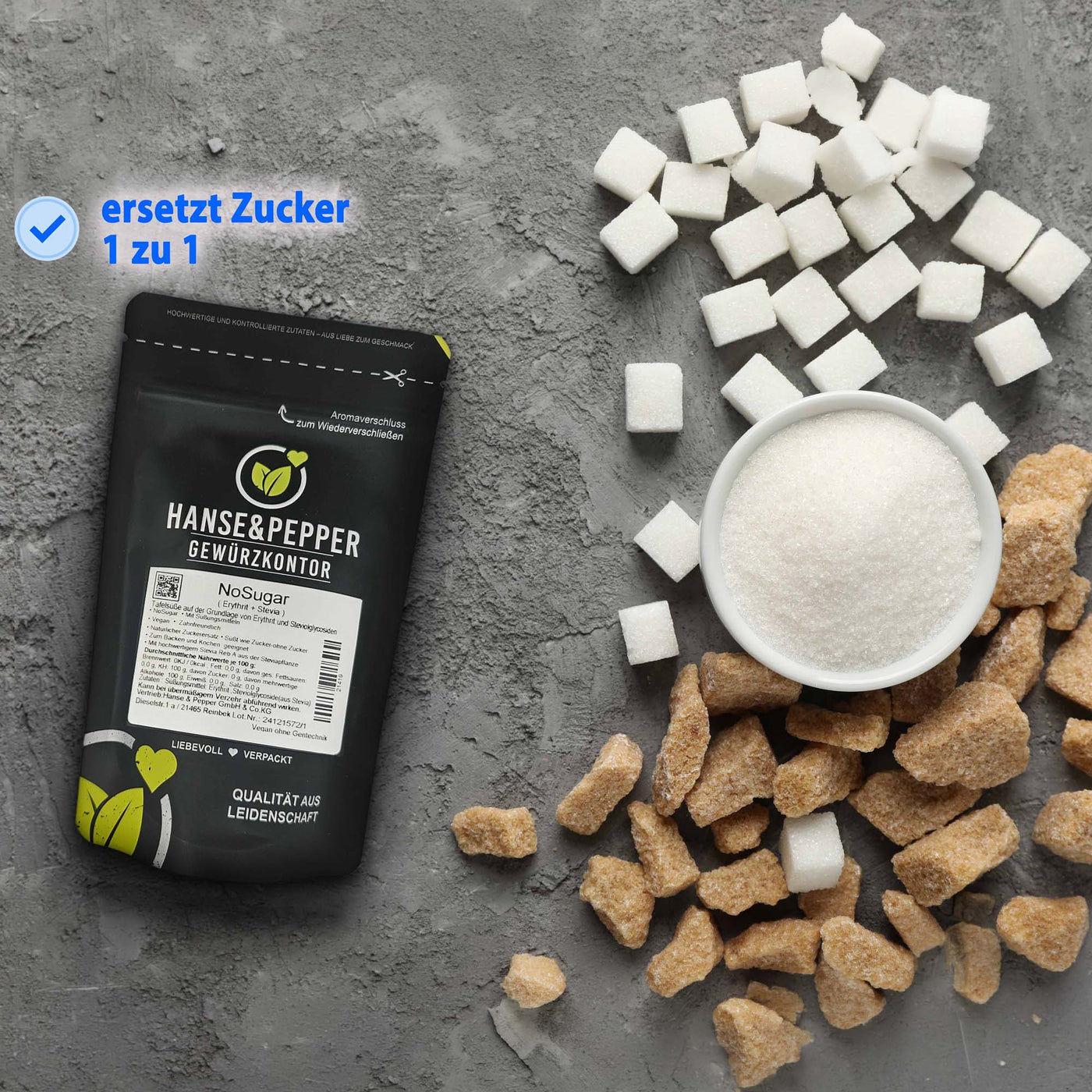 NoSugar - Erythrit + Stevia
