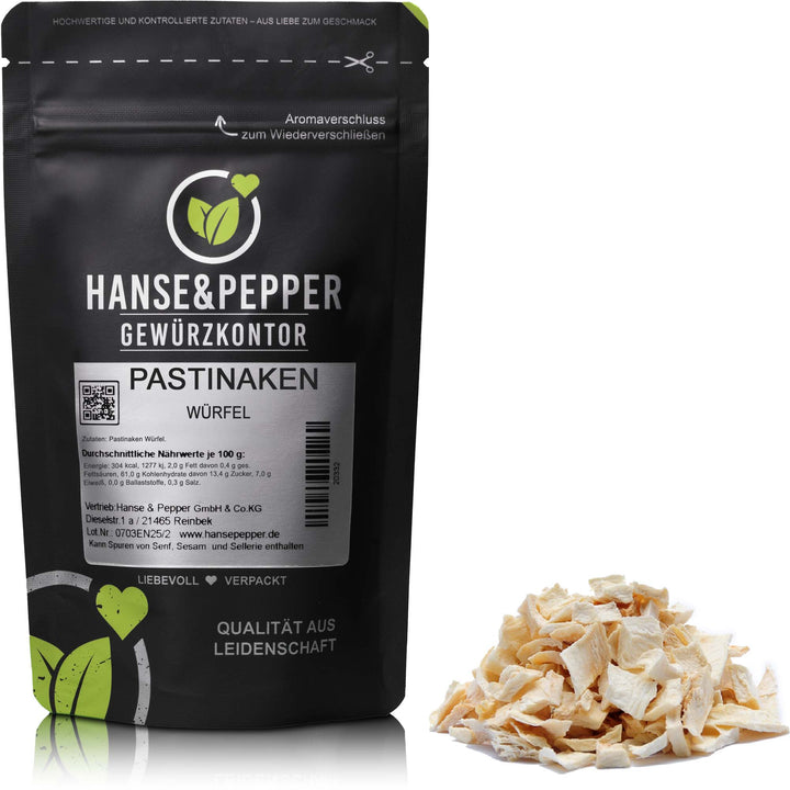 Produkttüte mit Pastinaken Würfel