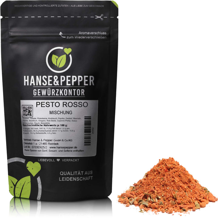 Produkttüte mit Pesto Rosso Mischung