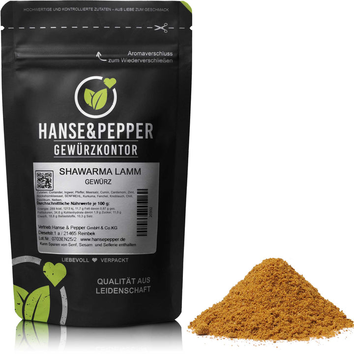 Produkttüte mit Shawarma Lamm Gewürz