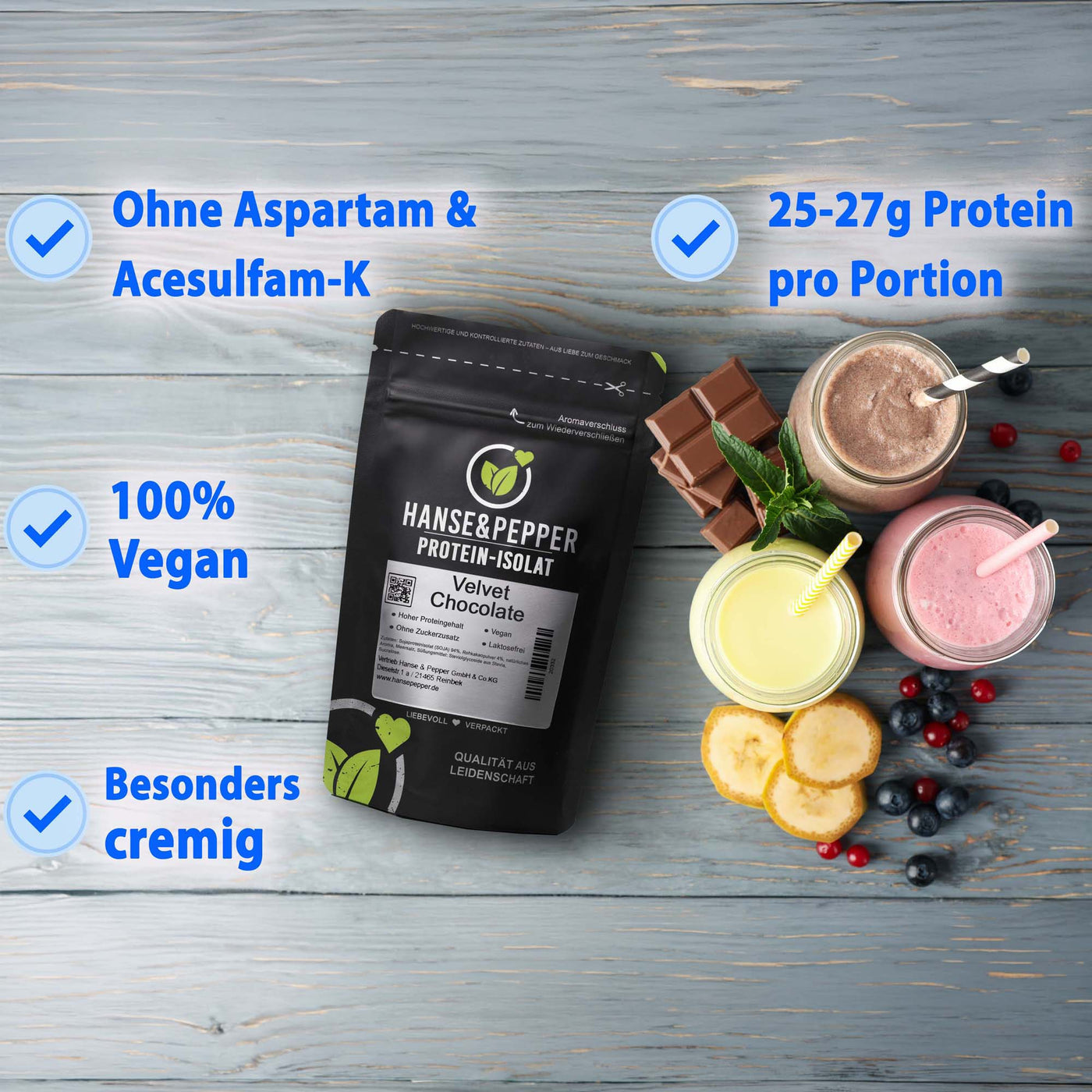 Veganes Proteinpulver - Hoher Proteingehalt