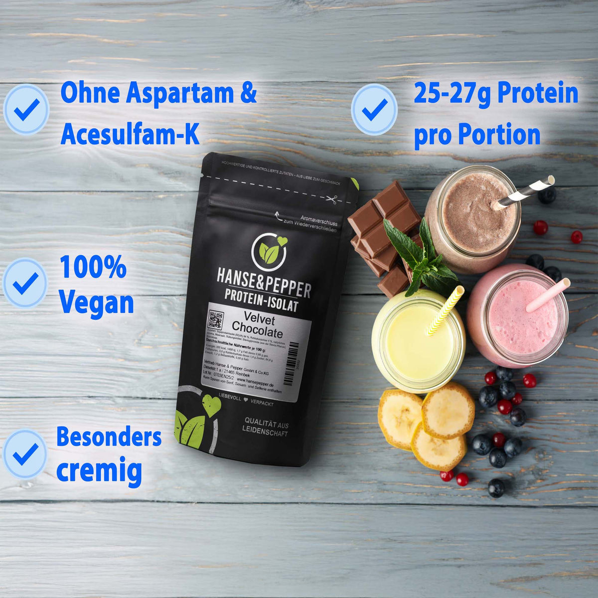 Veganes Proteinpulver - Hoher Proteingehalt