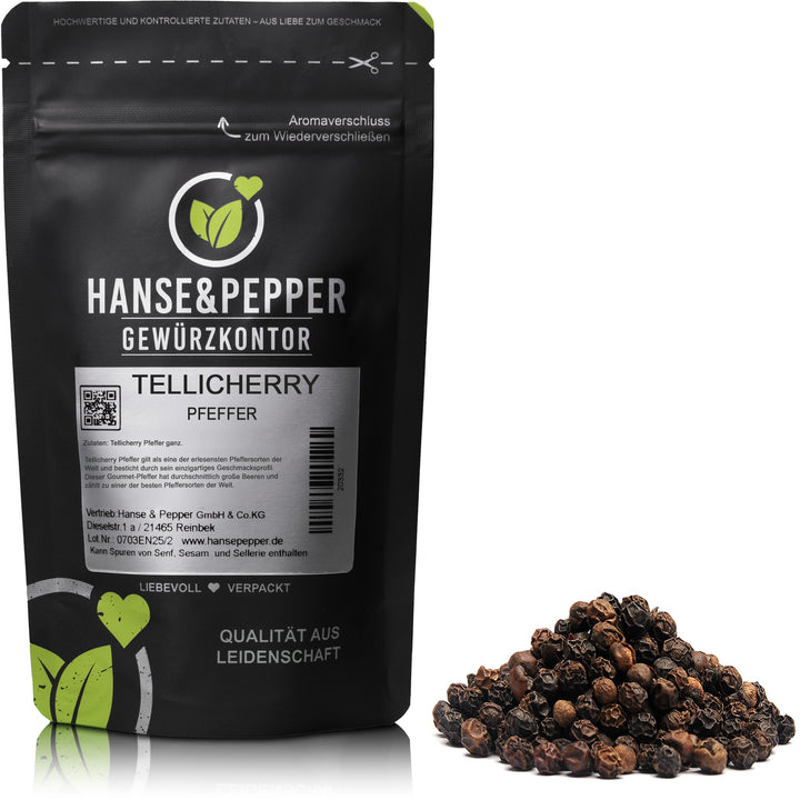 Produkttüte mit Tellicherry Pfeffer