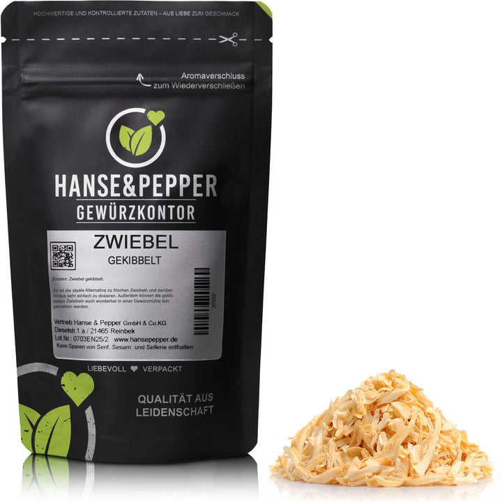 Produkttüte mit Zwiebel Gewürz
